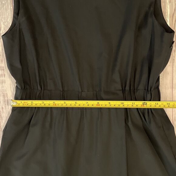 Theory Women's Black Sleeveless Dress Elastic Waist Made in USA size 6 - Picture 7 of 10